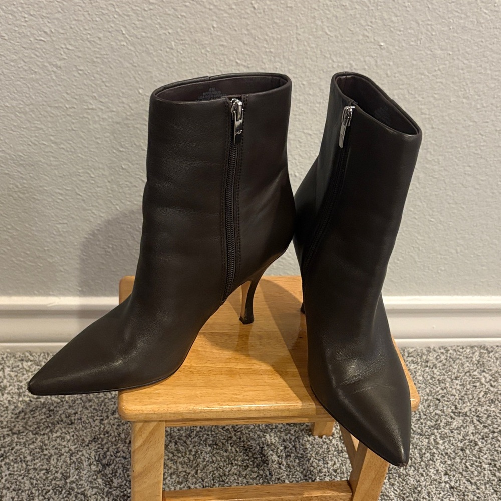 Brown Leather Ankle Boots
